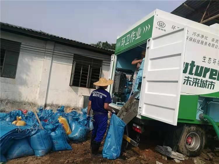 科尔沁左翼后工业污泥压干处理
